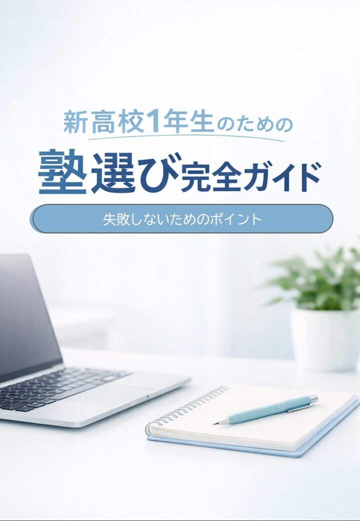 【新高1生必見】後悔しない塾選びのポイント